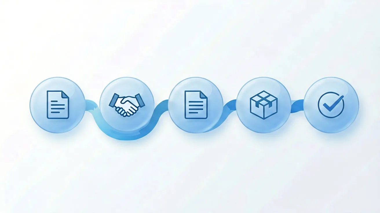 Five-step CGM SKD partnership process timeline