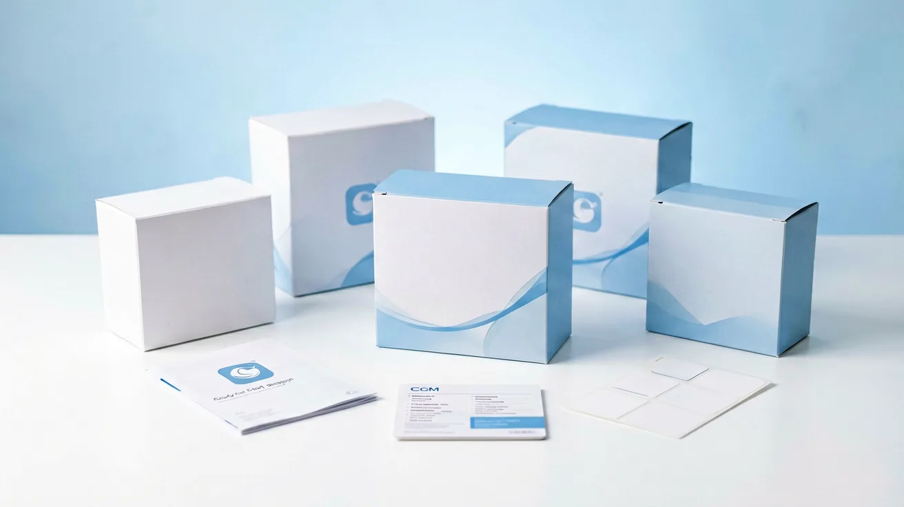 Custom CGM packaging and branding options