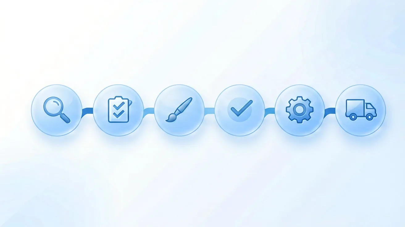 Six-phase private label CGM process timeline