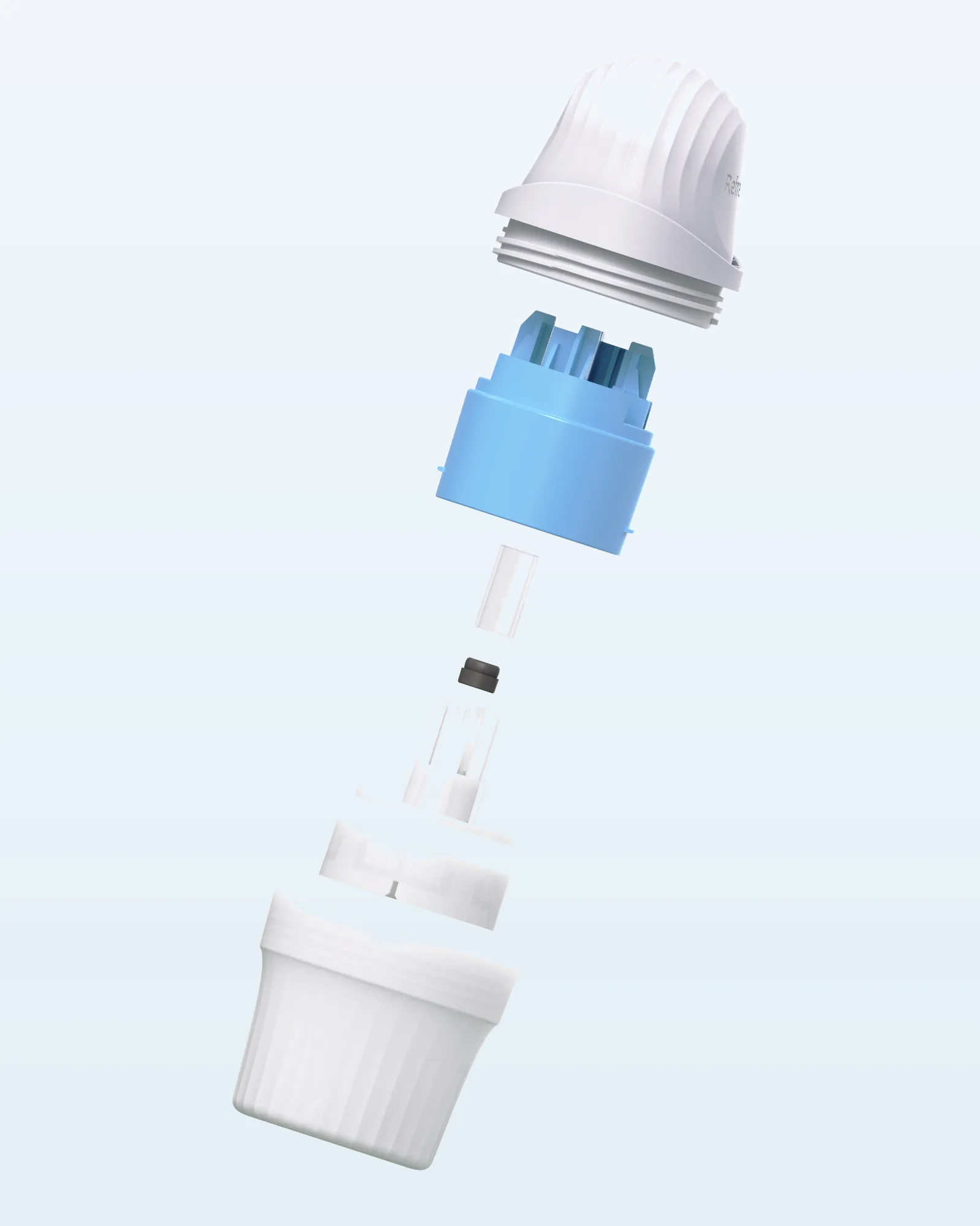 CGM SKD semi-knocked-down assembly kit showing sensor core,transmitter, and applicator components
